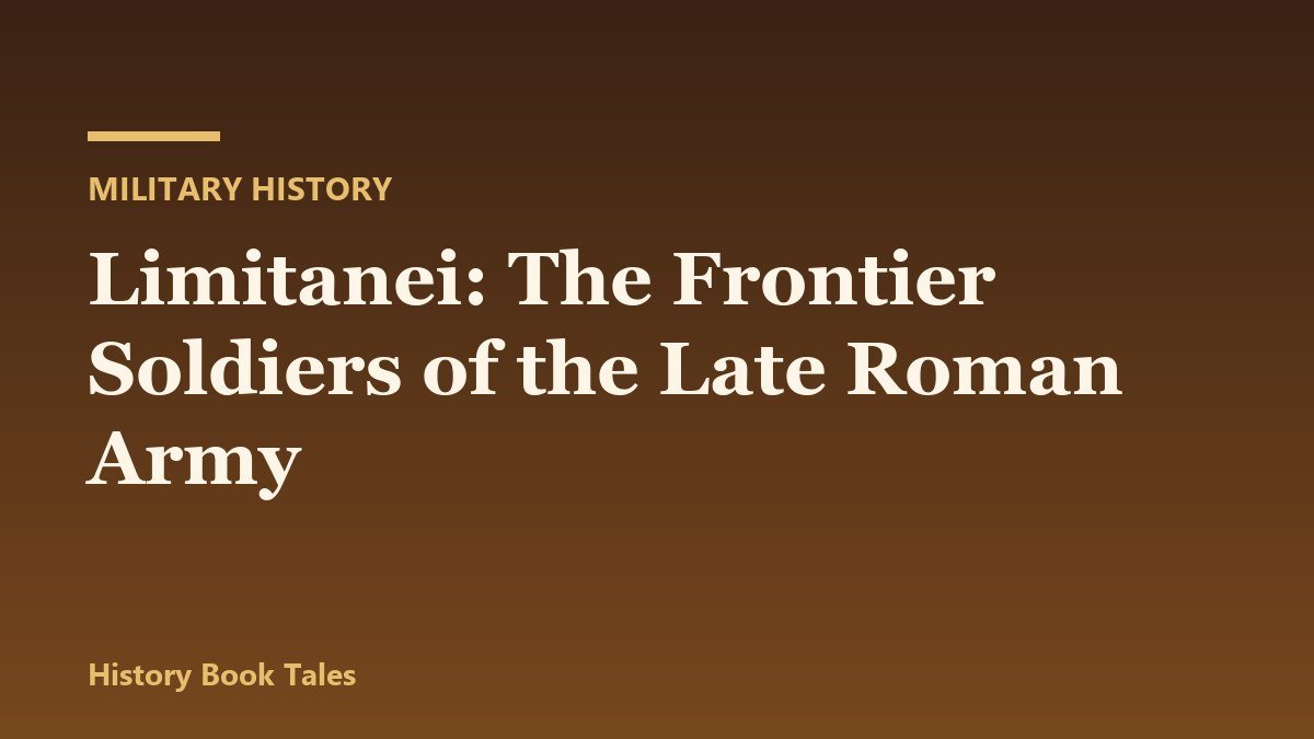 Limitanei: The Frontier Soldiers of the Late Roman Army