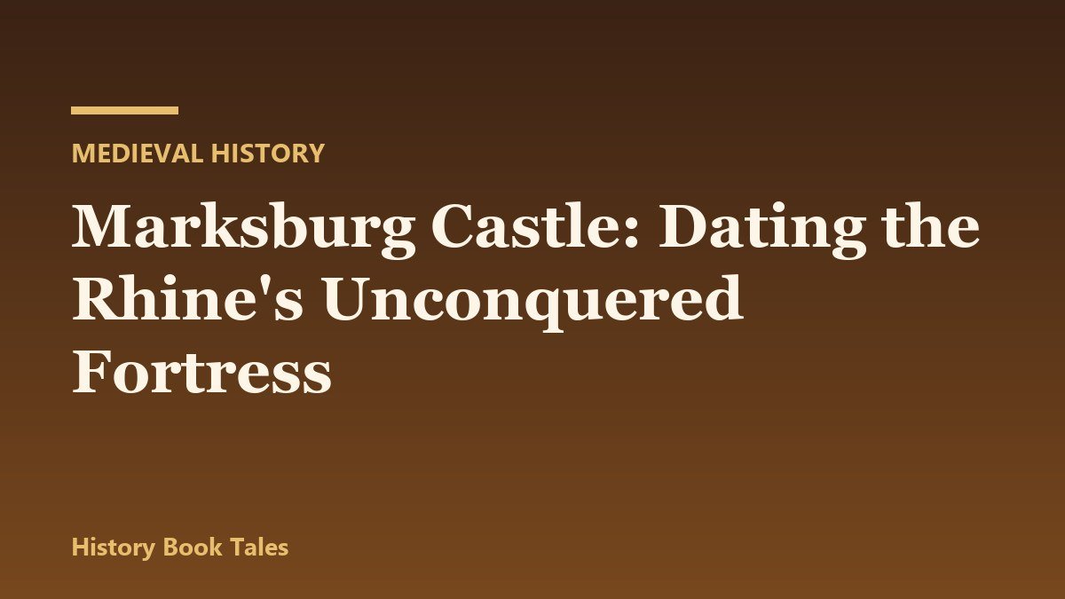 Marksburg Castle: Dating the Rhine’s Unconquered Fortress