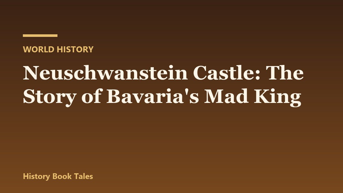 Neuschwanstein Castle: The Story of Bavaria’s Mad King Neuschwanstein Castle: The Story of Bavaria’s Mad King