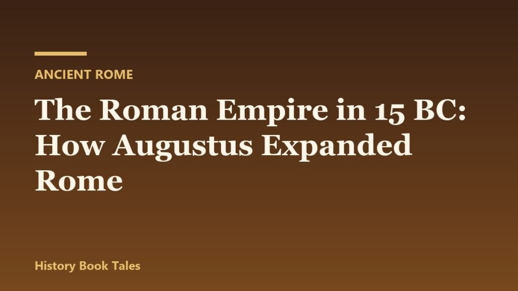The Roman Empire in 15 BC: How Augustus Expanded Rome